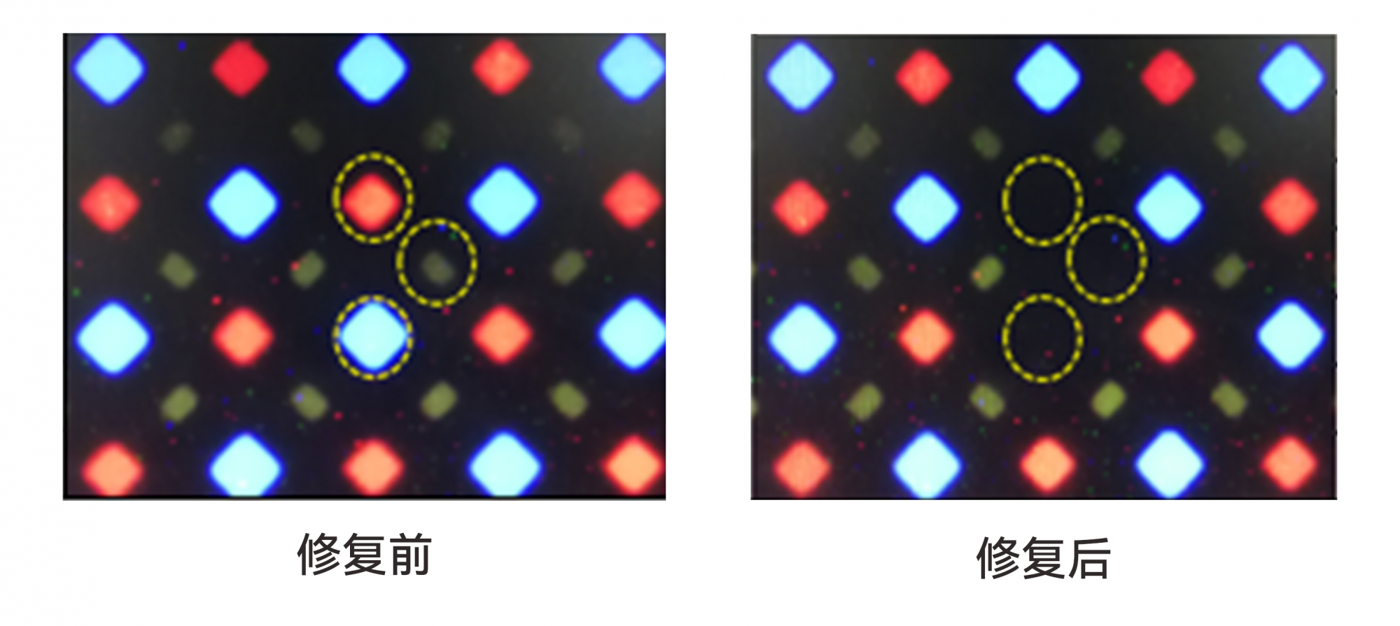 OLEDLCD激光修復設備樣品